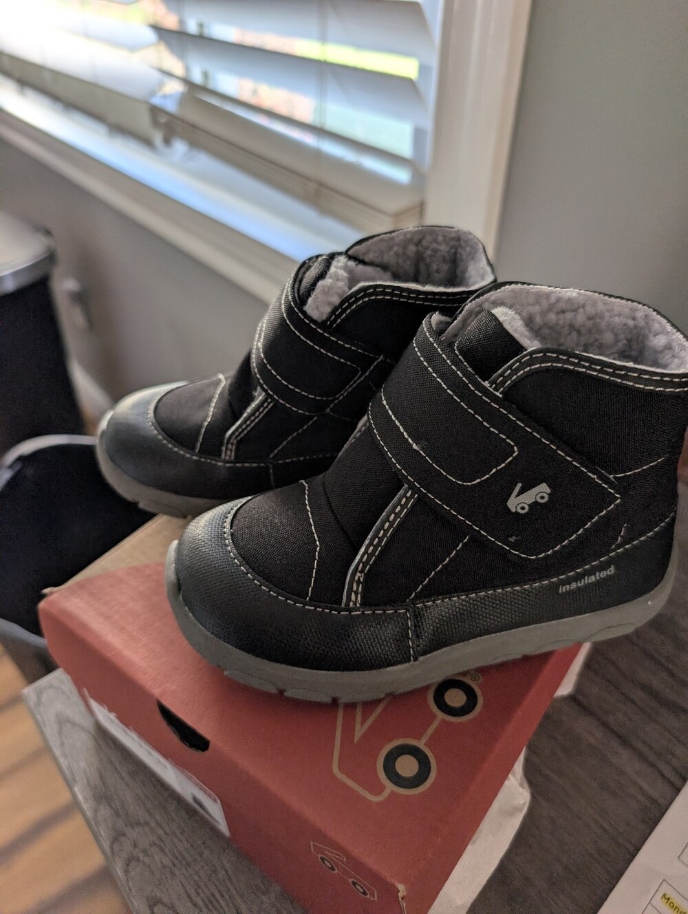 [NWT] See Kai Run | Blake Insulated Snow Boots, Size 12, Raven Black